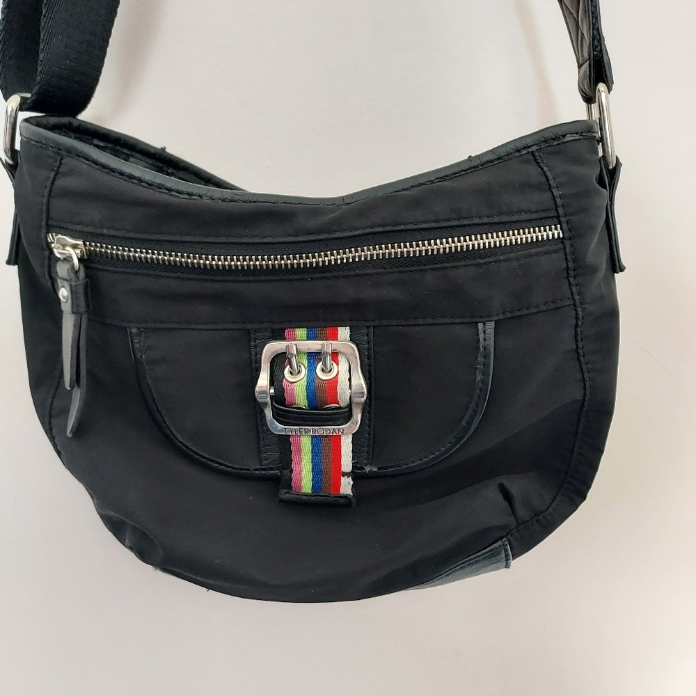 Tyler Rodan Artsy Black Crossbody Bag Purse Everyday Normcore Simple Casual